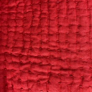 Pottery Barn Pick-stitch quilt king size .